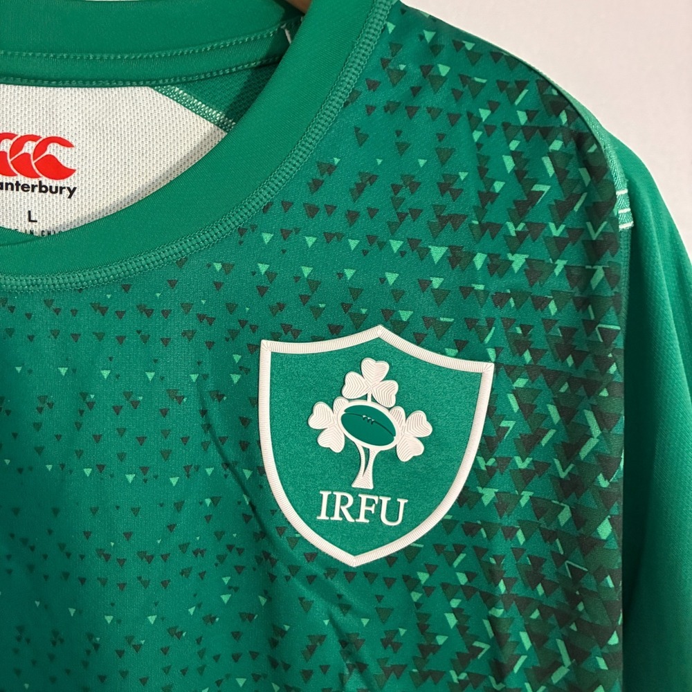 Canterbury Ireland Rugby Home Jersey Mens Size L Official Embroidered Irish IRFU - Picture 3 of 11